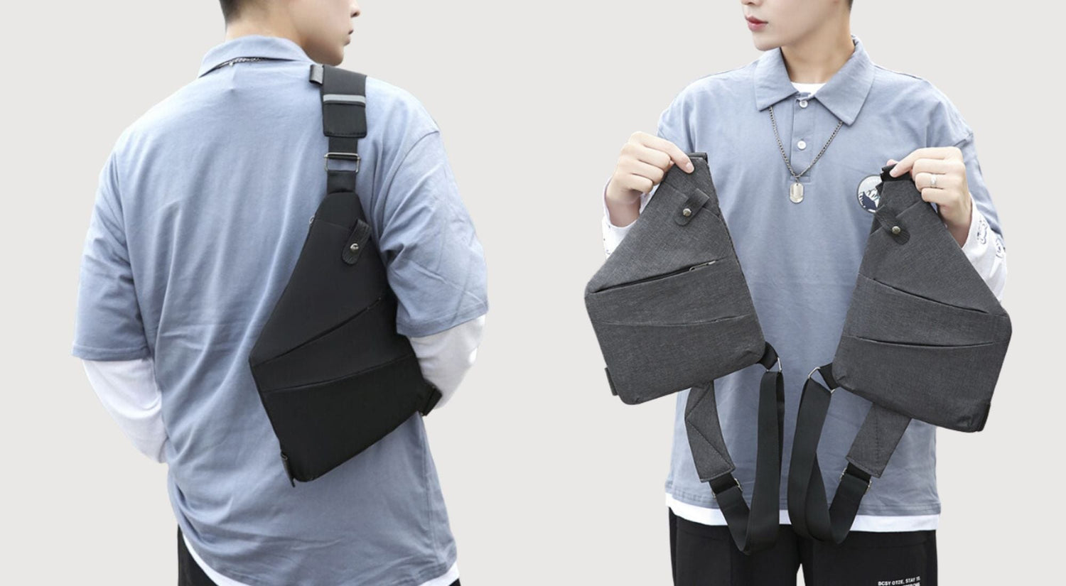 Crossbody travel handbag