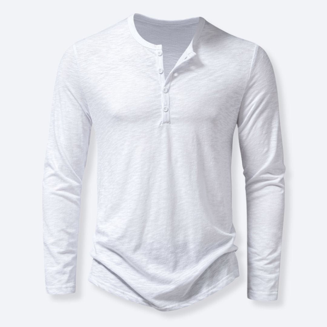 Classic Henley Shirt White / S ARCA