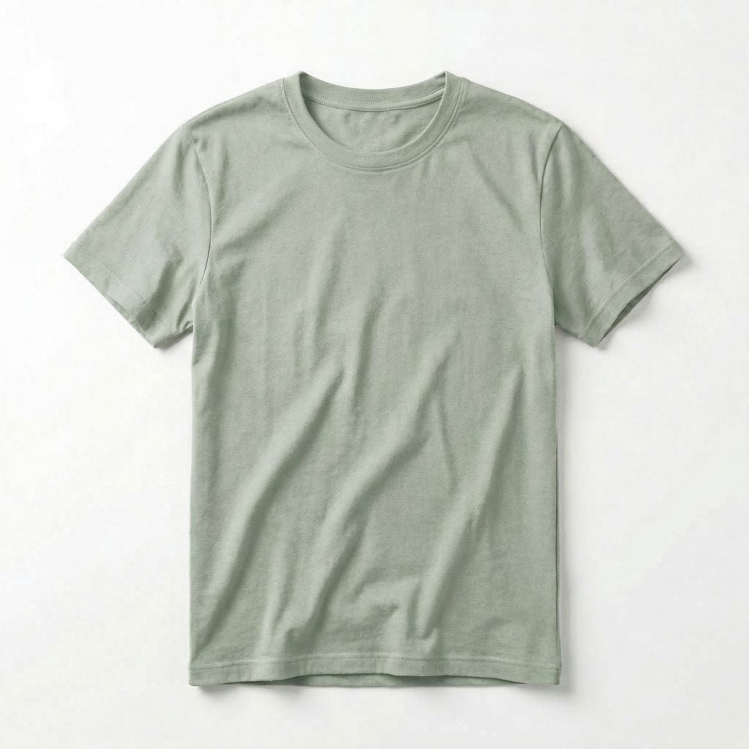 Mercerized Cotton T-Shirt Pale Olive / M ARCA