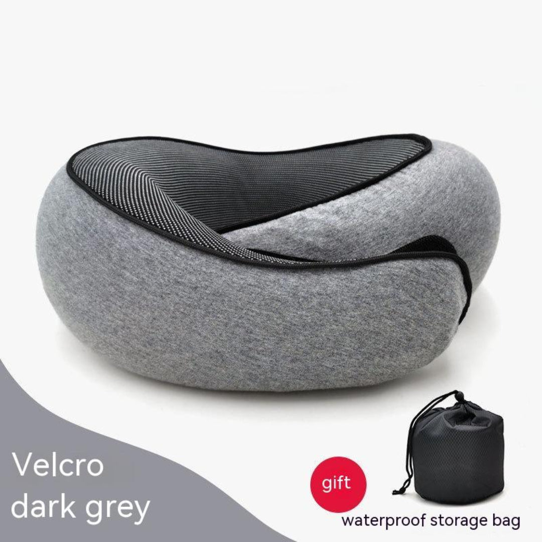 Neck Pillow For Flying Velcro Grey ARCA