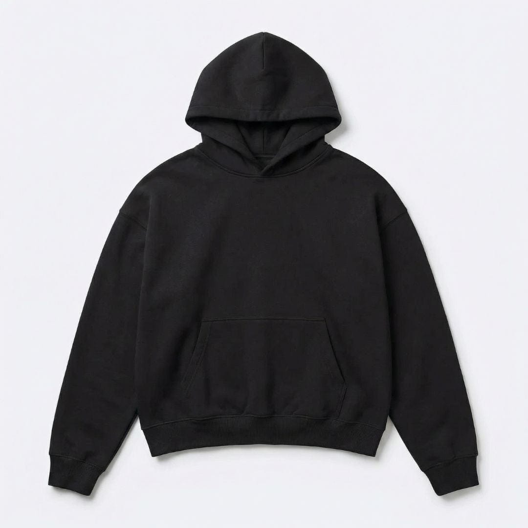 Oversized Cropped Hoodie Black / S ARCA