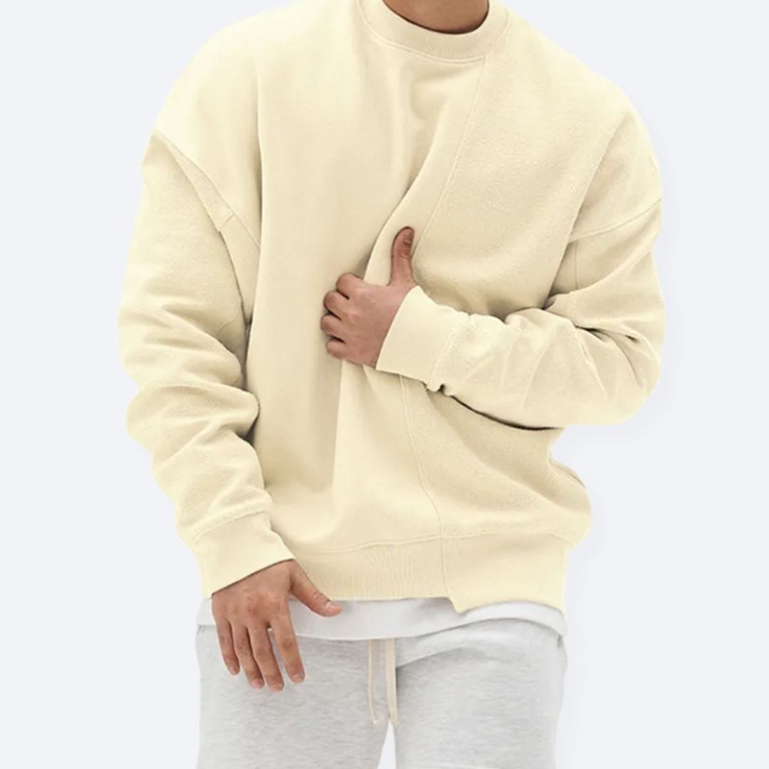 Oversized Men's Sweatshirt Cream Beige / M ARCA