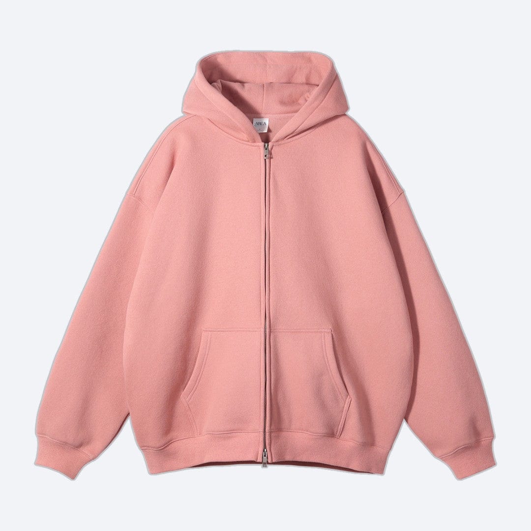 Oversized Zip Up Hoodie Dark Pink / S ARCA