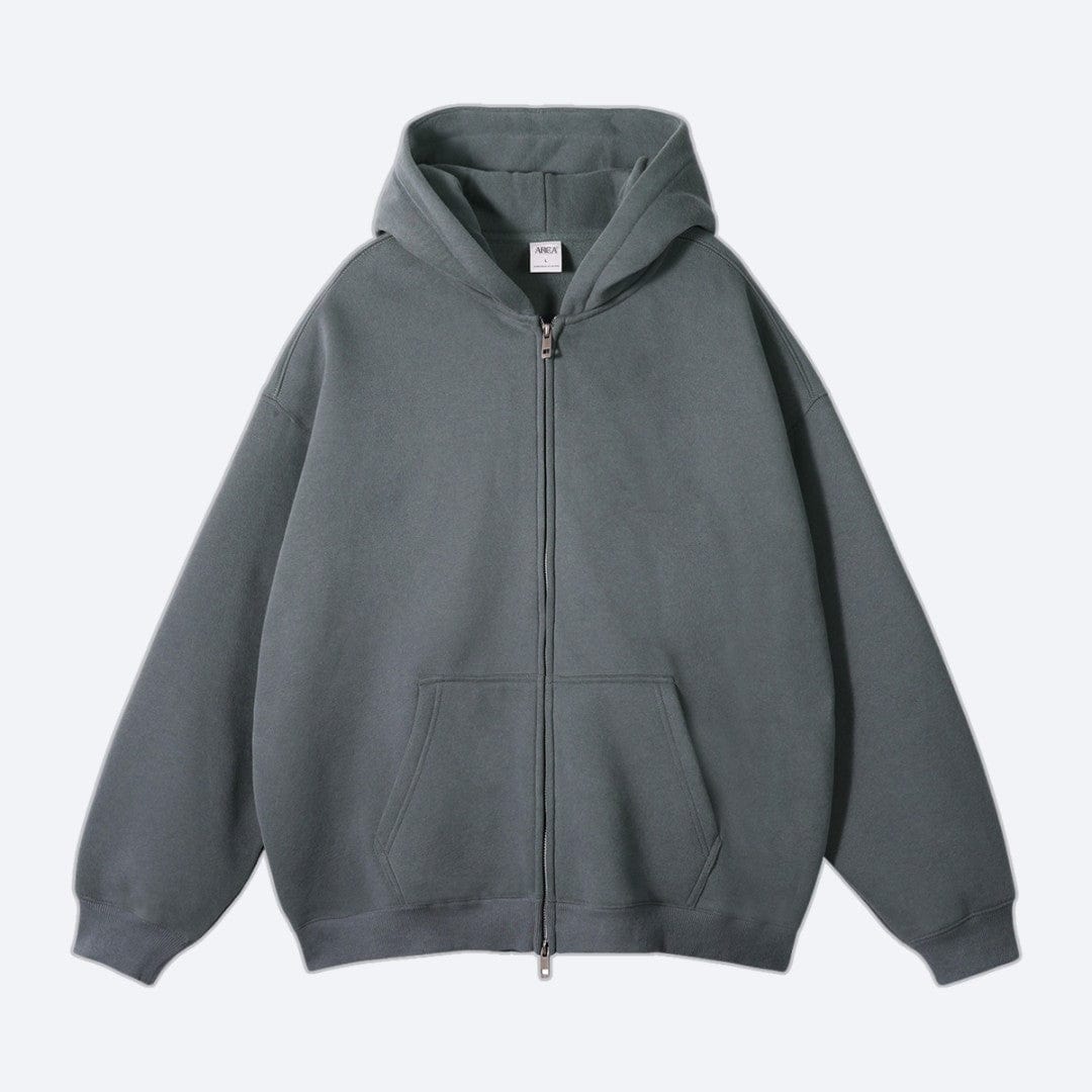 Oversized Zip Up Hoodie Gray / S ARCA