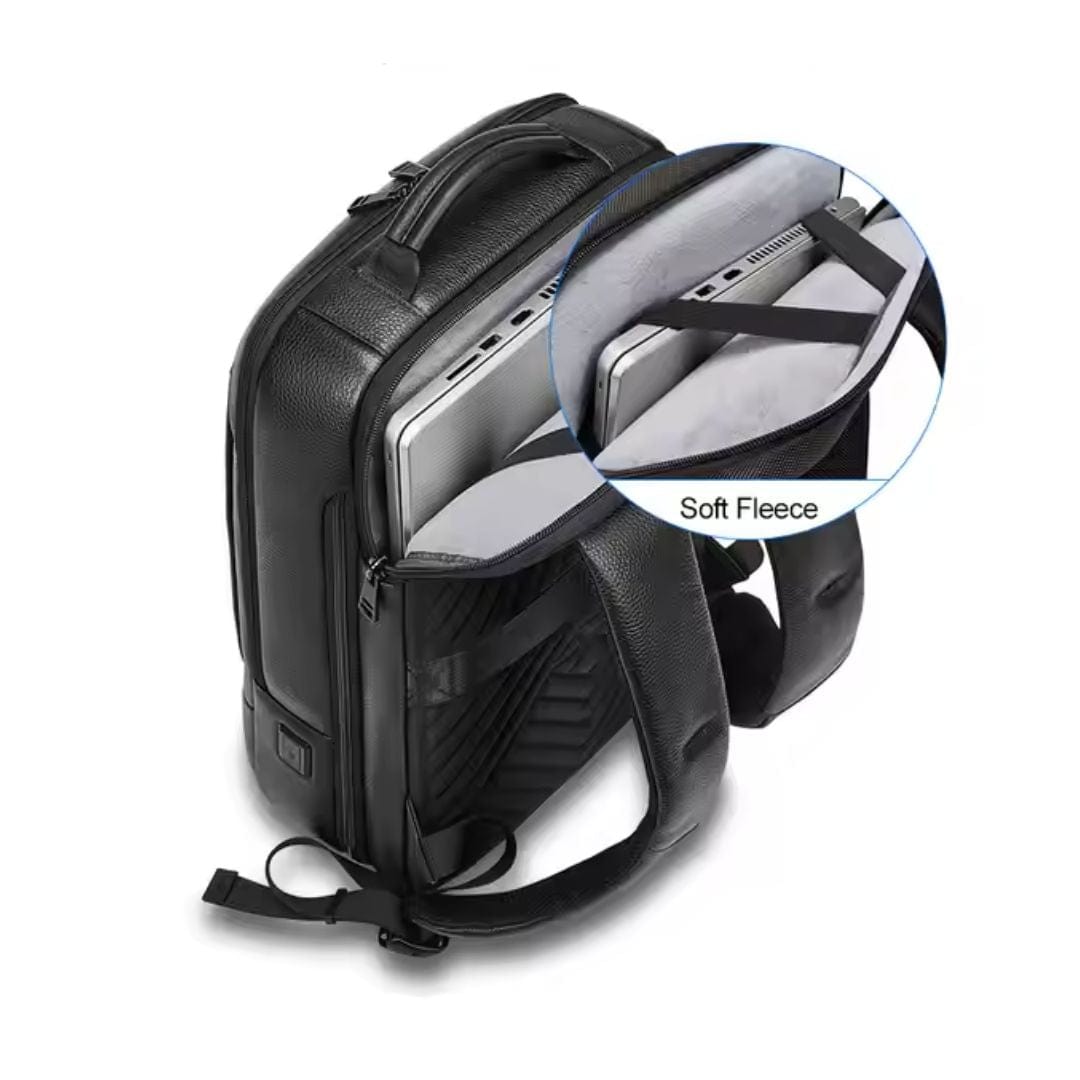Premium Leather Laptop Backpack 8809 Black ARCA