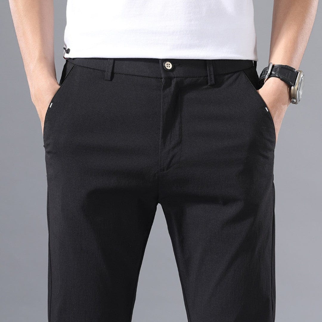 Slim Fit Casual Pants Black / 28 ARCA