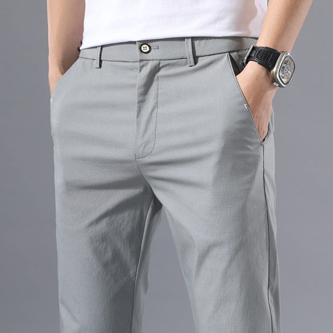 Slim Fit Casual Pants Light Green / 28 ARCA