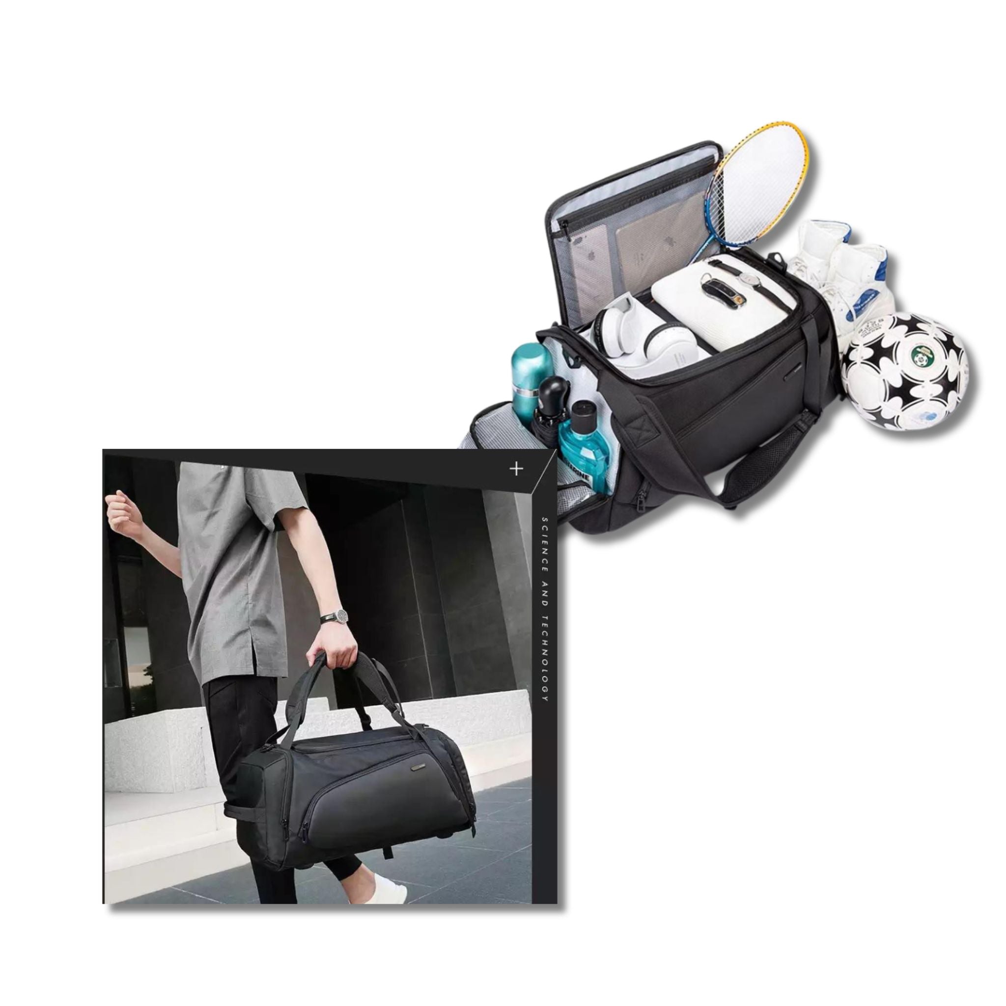 MULTIFUNCTIONAL-GYM-DUFFEL-BAG-WATERPROOF-SHOES-POCKET