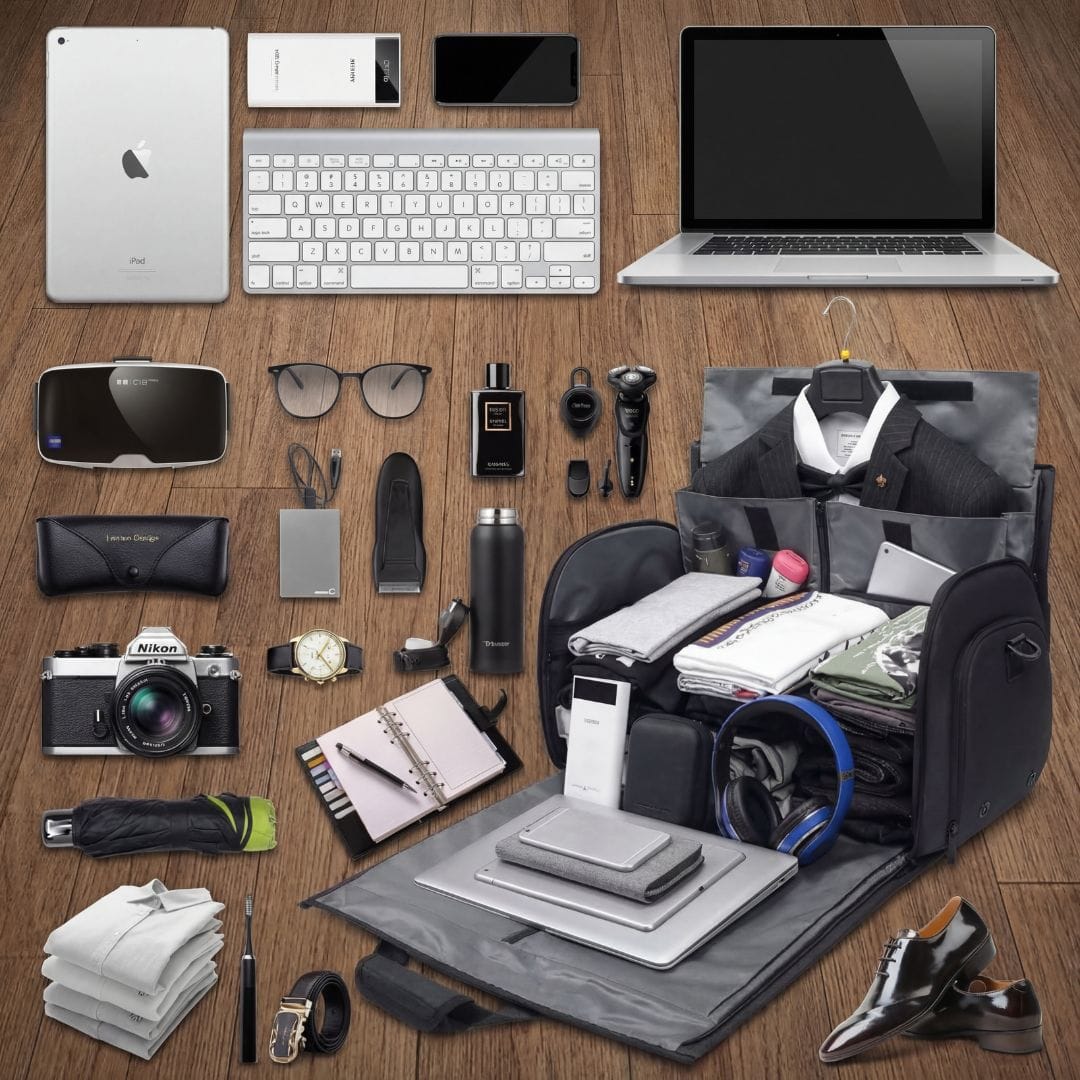 Collapsible Travel Duffel Bag | Carry-On with Suit Pocket