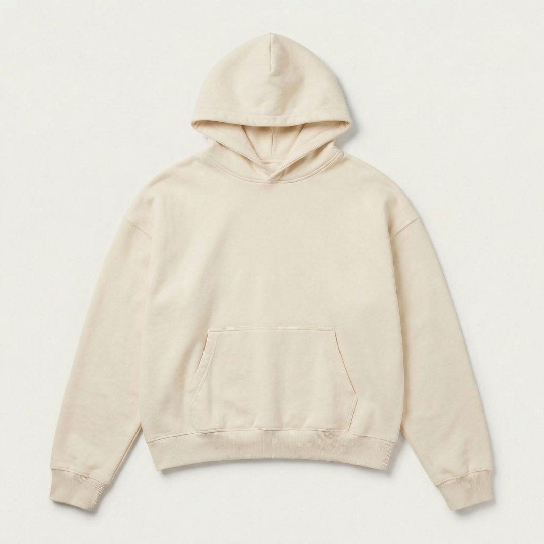 Oversized Cropped Hoodie Beige / S ARCA