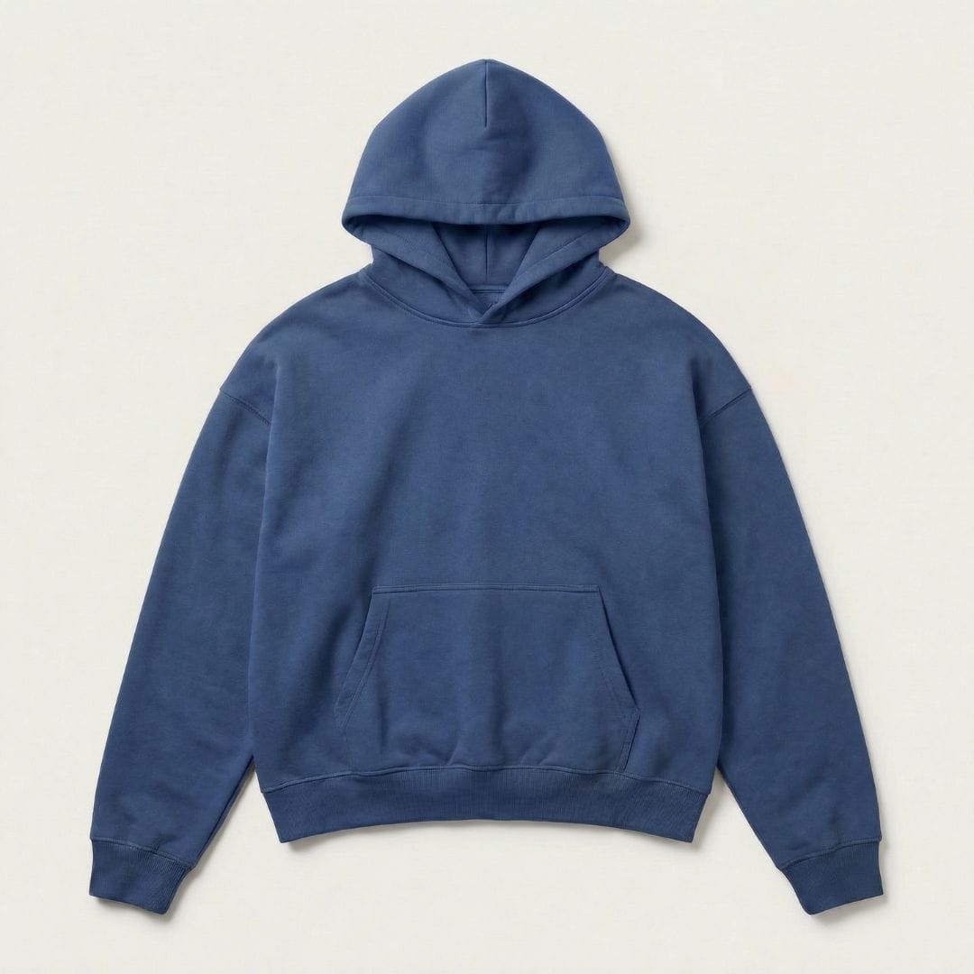 Oversized Cropped Hoodie Blue / S ARCA