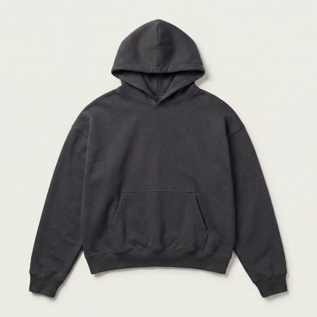 Oversized Cropped Hoodie Charcoal Gray / S ARCA
