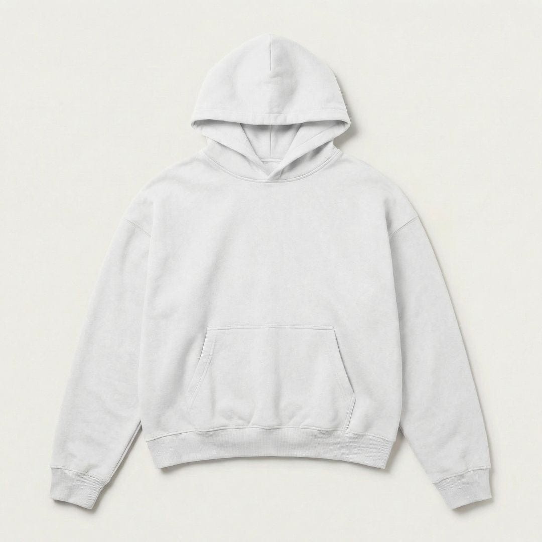 Oversized Cropped Hoodie White / S ARCA