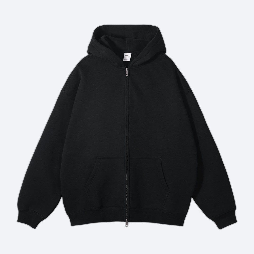 Oversized Zip Up Hoodie Black / S ARCA