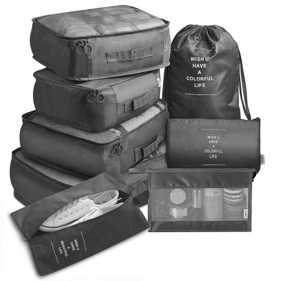 Suitcase Divider Bags | 8 Pieces Black / 8 piece set ARCA