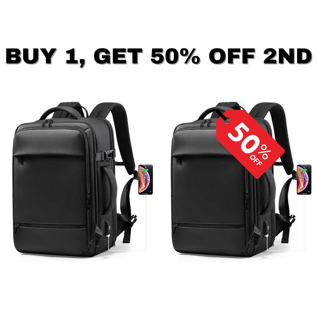 Travel Backpack 40L ARCA Backpacks Black - Buy 1, 50% OFF 2nd