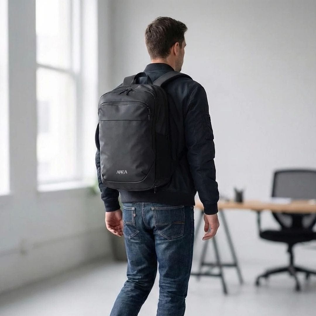 Travel Daypack Backpack Black Arca Official